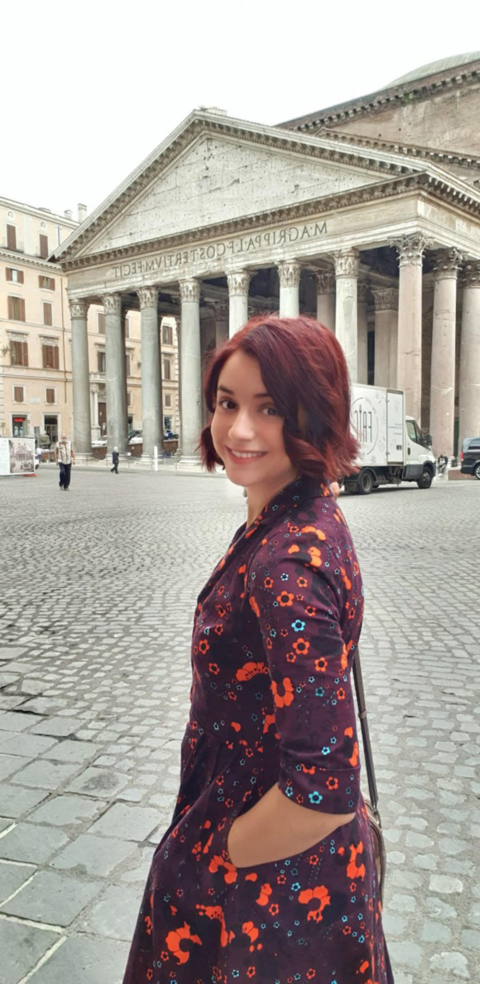 Habiba visiting the Pantheon in Rome during one of her house-swaps (Collect/PA Real Life)