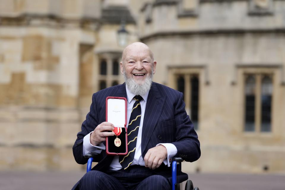 Sir Michael Eavis was knighted at Windsor Castle (Andrew Matthews/PA) (PA Wire)