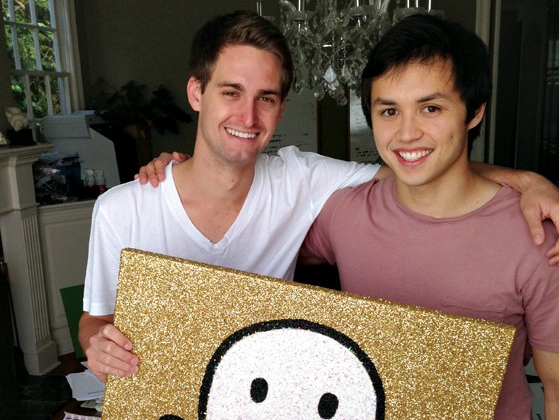 Evan Spiegel and Bobby Murphy