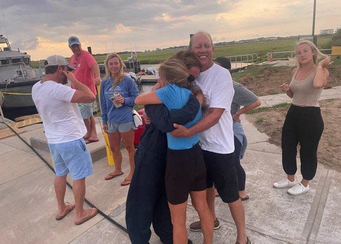 The U.S. Coast Guard on Monday said it rescued four divers who had been reported missing off the Carolina coast. Photo courtesy U.S. Coast Guard