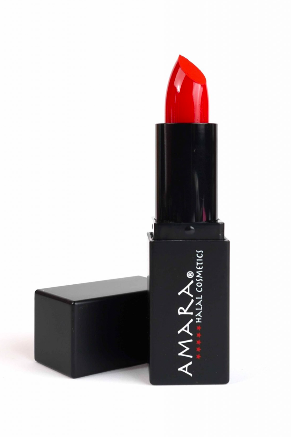 1) Amara Cosmetics Moisture Rich Matte Lipstick Berry Red