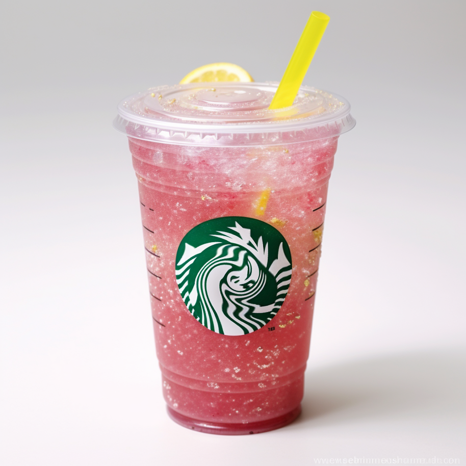 sparkling strawberry and peach refresher