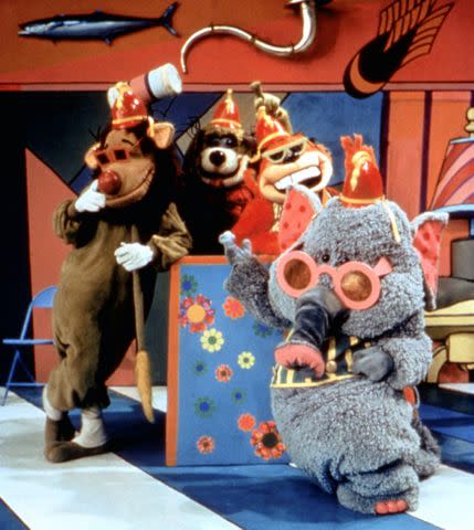 <p>everett collection</p> A scene from 'The Banana Splits Adventure Hour'