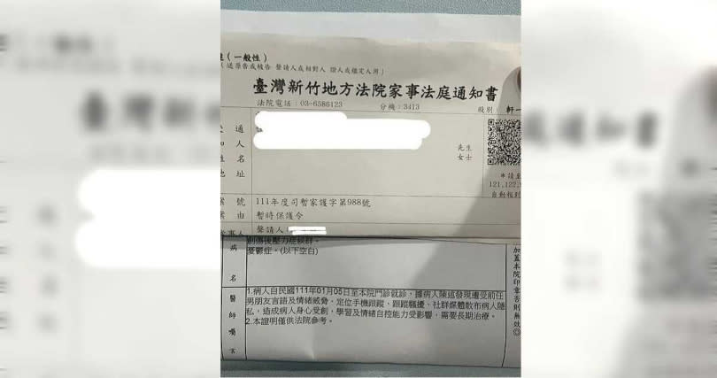 原PO聲請保護令，卻遭地方法院的事務官不友善對待。（圖／翻攝自Dcard）