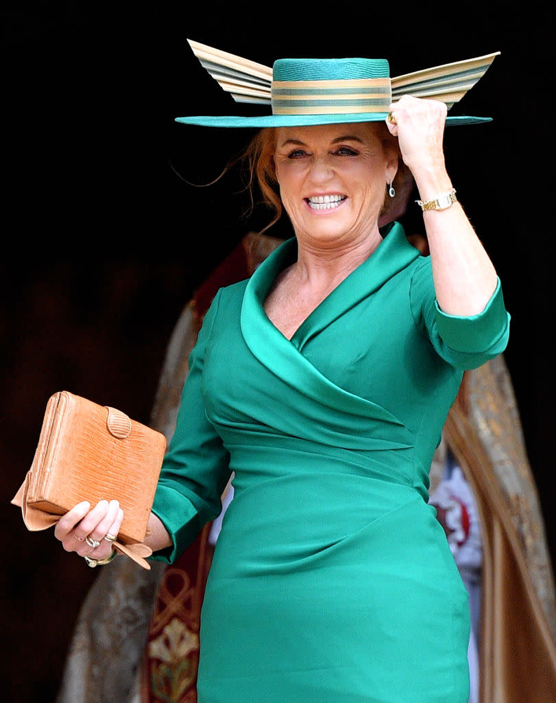 Mum, Sarah Ferguson revealed the surprising thing Princess Eugenie and Jack <span>Brooksbank did following their wedding. </span>Source: Getty