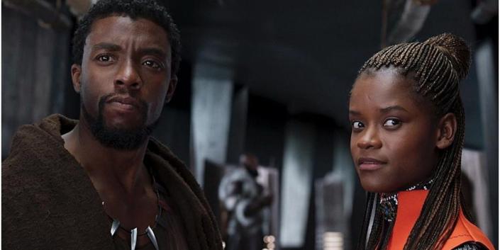 Chadwick Boseman Letitia Wright Black Panther
