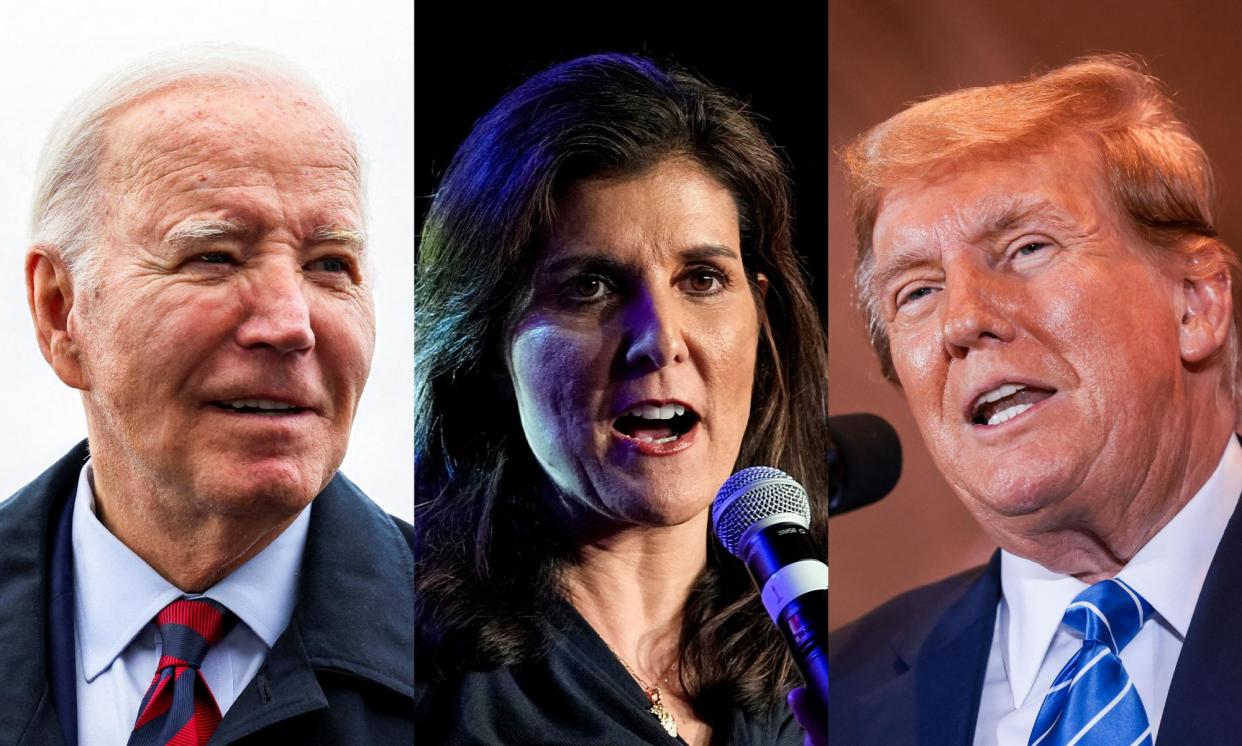<span>Joe Biden and Donald Trump are cruising towards a rematch in November after sweeping Super Tuesday, while Nikki Haley won the Vermont primary.</span><span>Composite: Reuters, AP, Getty Images</span>
