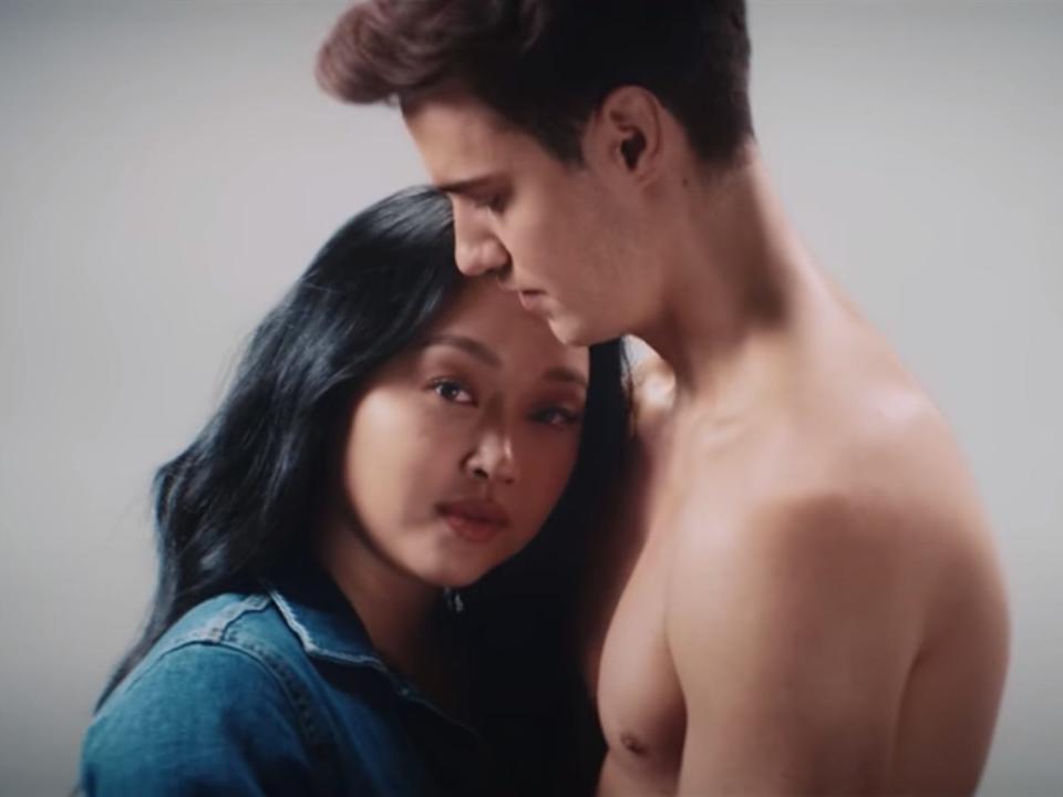 lana condor anthony de la torre raining in london music video