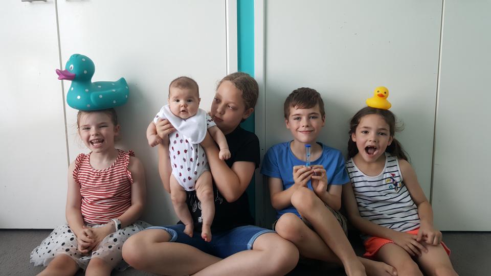 Meet the water saving Charlesworth family. Source: Supplied