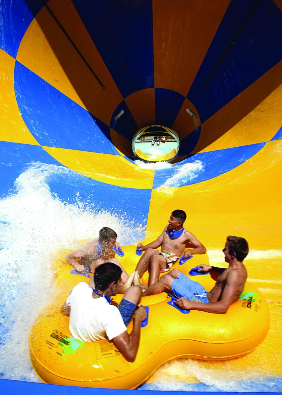 The "Tornado" at Six Flags Great Adventure's Hurricane Harbor.