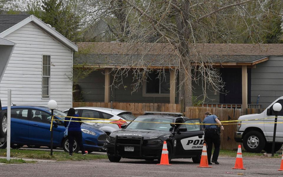 Police say the shooting happened just after midnight in a mobile home park on the east side of Colorado Springs - Jerilee Bennett/The Colorado Springs Gazette via AP