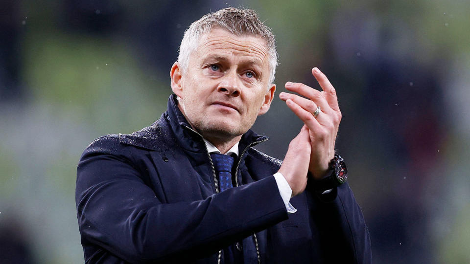 Pictured here, Manchester United manager Ole Gunnar Solskjaer.