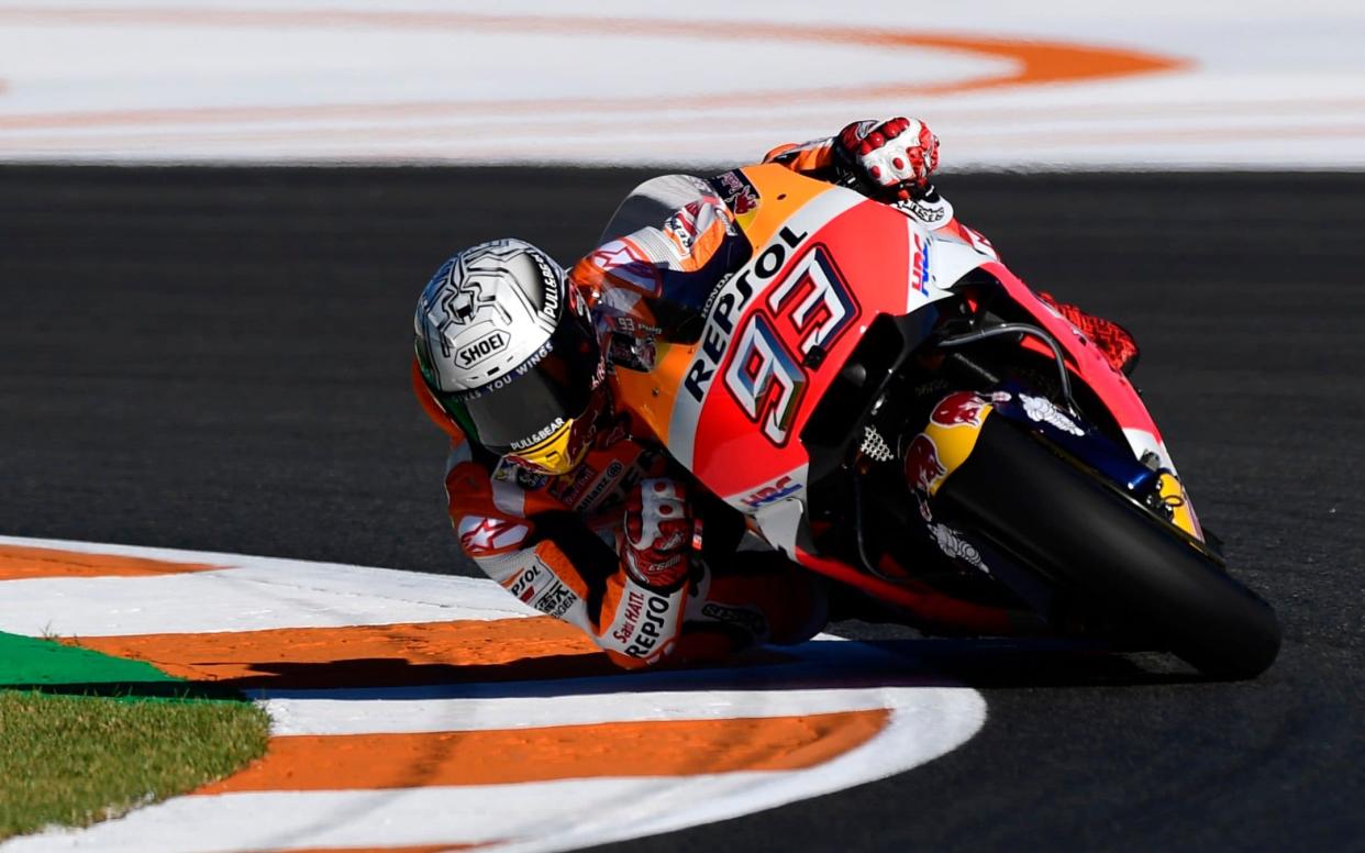 Marc Marquez during free practice this morning (Friday) - AFP