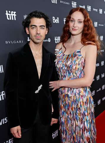 <p>Matt Winkelmeyer/Getty</p> Joe Jonas and Sophie Turner attend the "Devotion" Premiere at Cinesphere on September 12, 2022 in Toronto, Ontario.