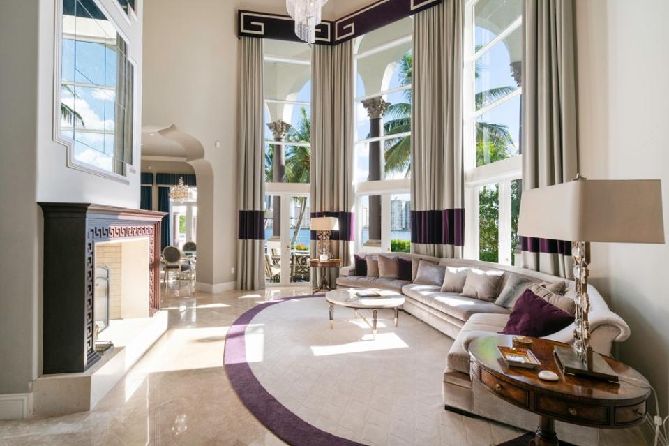 The Aventura home comes with a gracious layout, including 30-foot-high ceilings. Become Legendary / ONE Sotheby's International Realty