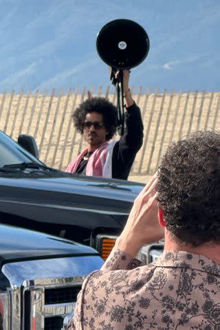 <p>Gerrad Hall</p> 2024 Film Independent Spirit Awards protestor