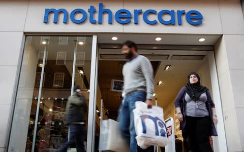 Mothercare shop in London - Credit: REUTERS/Suzanne Plunkett