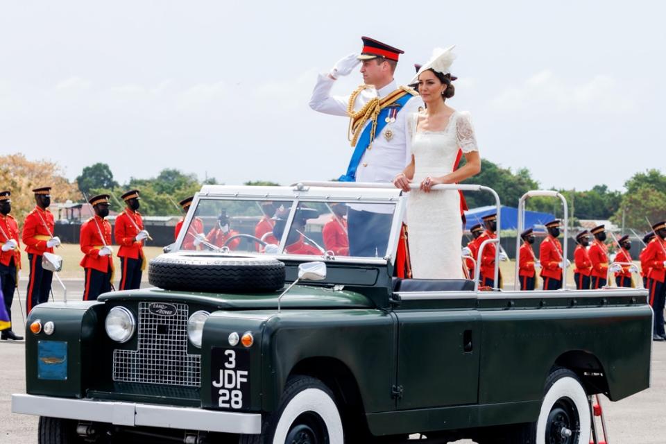Prince William, Kate Middleton, Jamaica, Land Rover