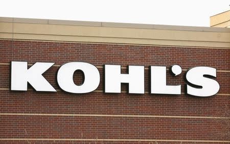 The sign outside a Kohl's store is seen in Broomfield, Colorado February 27, 2014. REUTERS/Rick Wilking