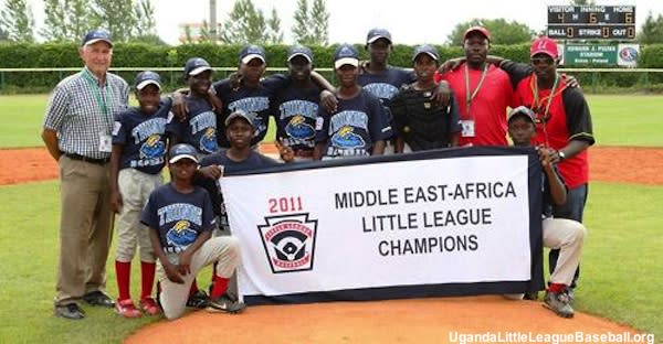 The Reverend John Foundation Little League baseball team from Uganda