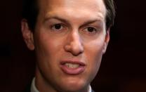 Jared Kushner speaks during an interview with Reuters