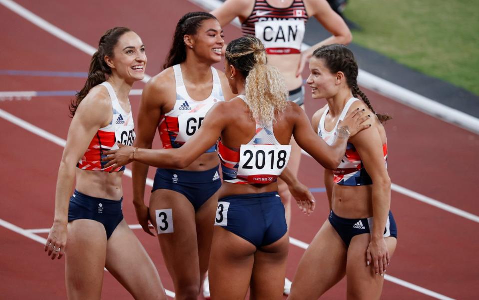 Team GB are through to the women's 4x400m final - REUTERS