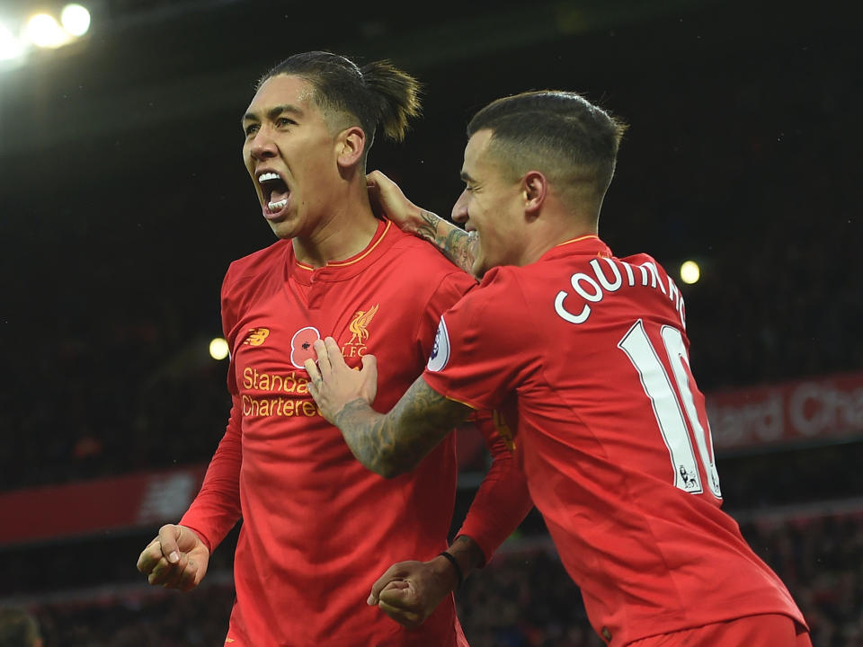 Roberto Firmino and Philippe Coutinho are club and international team-mates: Getty