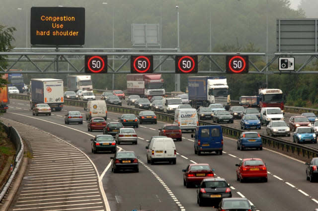 hard shoulder open on the M42