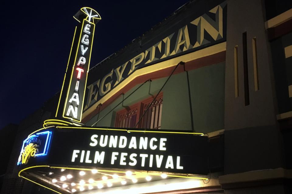 January 26, 2018-Park City utah: Egyptian theater which is one of many theaters showing movies for the Sundance film festival