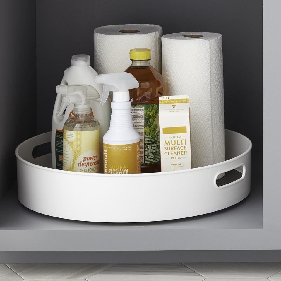 White Under-Sink Lazy Susan