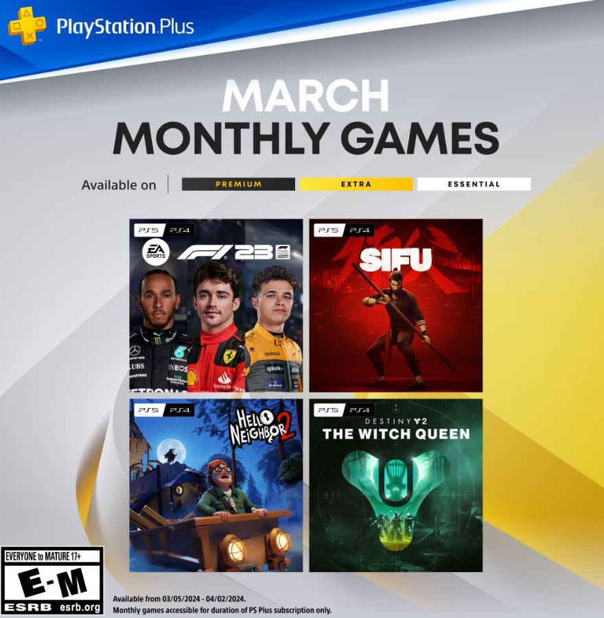 Consigue "gratis" estos juegos en PS4 y PS5 a través de PlayStation Plus
