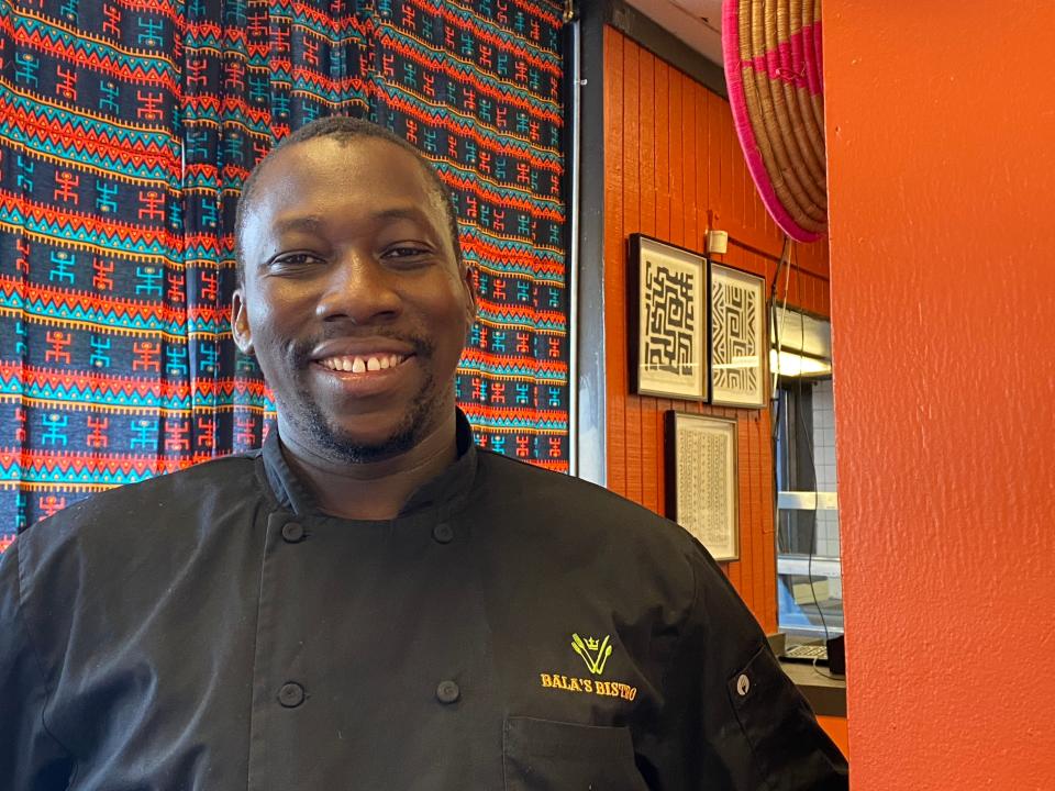 Bali Tounkara is known for the authentic West African dishes he serves at his restaurant, Bala’s Bistro in Whitehaven.