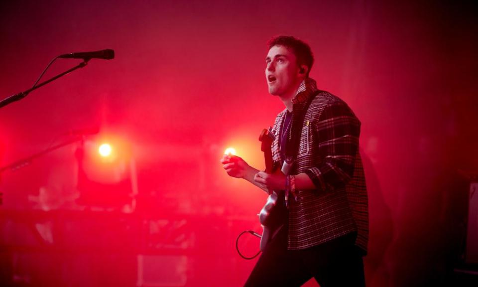 Sam Fender on the Pyramid Stage