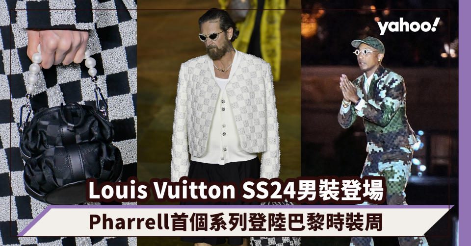 Louis Vuitton 2024春夏男裝系列登場！Pharrell首個系列登陸巴黎時裝周 陳冠希、宋仲基、村上隆群星陣容支持