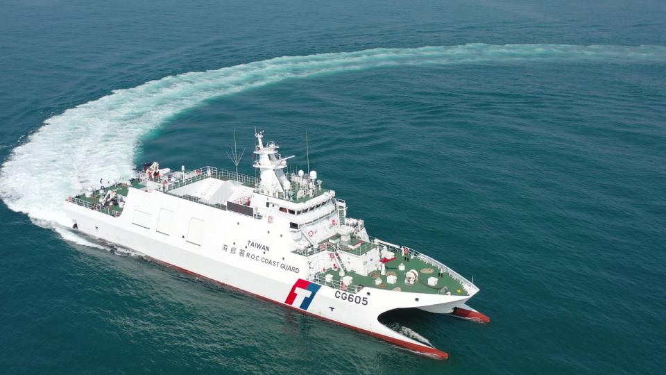 海巡署600噸的安平級巡防救難艦。資料照片