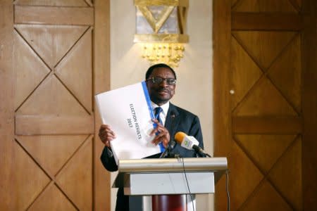 FILE PHOTO: Kenyan opposition National Super Alliance (NASA) coalition leader and lawyer James Orengo speaks during a news conference regarding the results of the August 2017 elections in Nairobi, Kenya, January 26, 2018. REUTERS/Baz Ratner