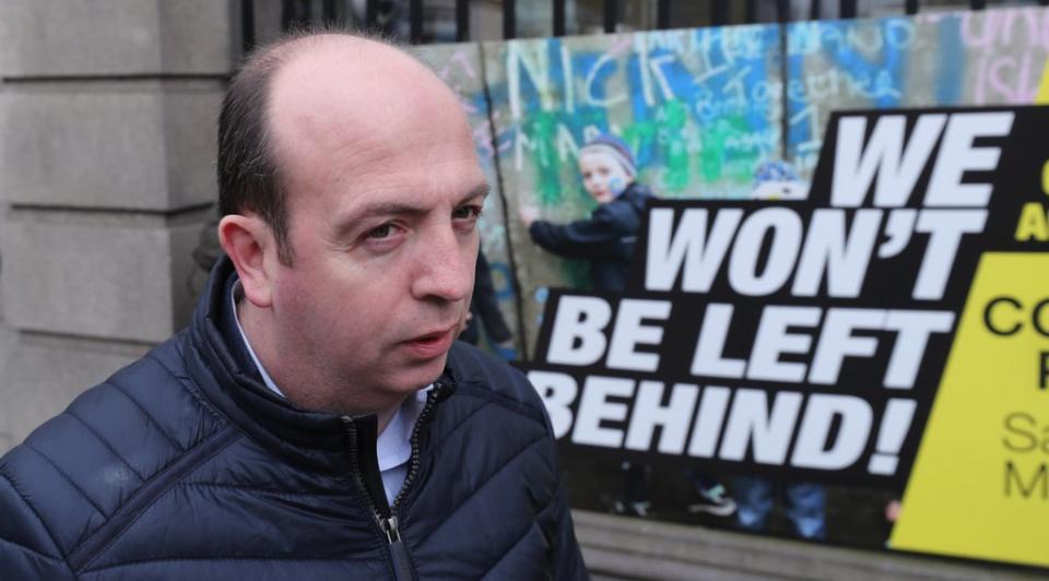 Damian McGinnity from the campaign group Border Communities Against Brexit (Niall Carson/PA) (PA Archive)