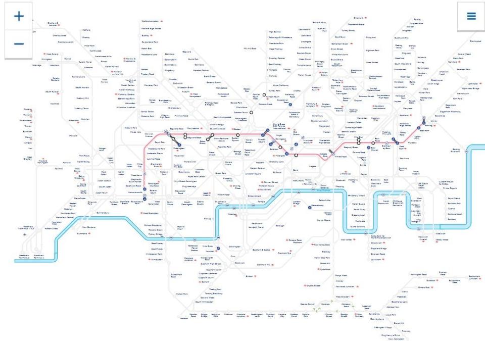The live network map (TfL)