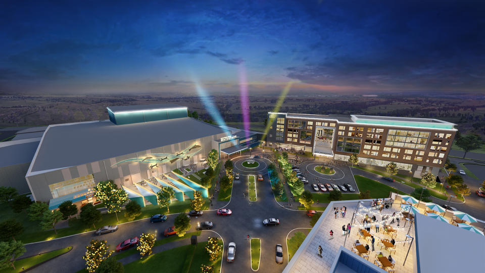 Renderings provided by the Hall of Fame Resort & Entertainment Company.