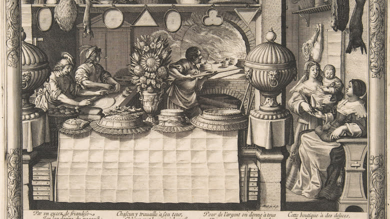 1600s bakery scene