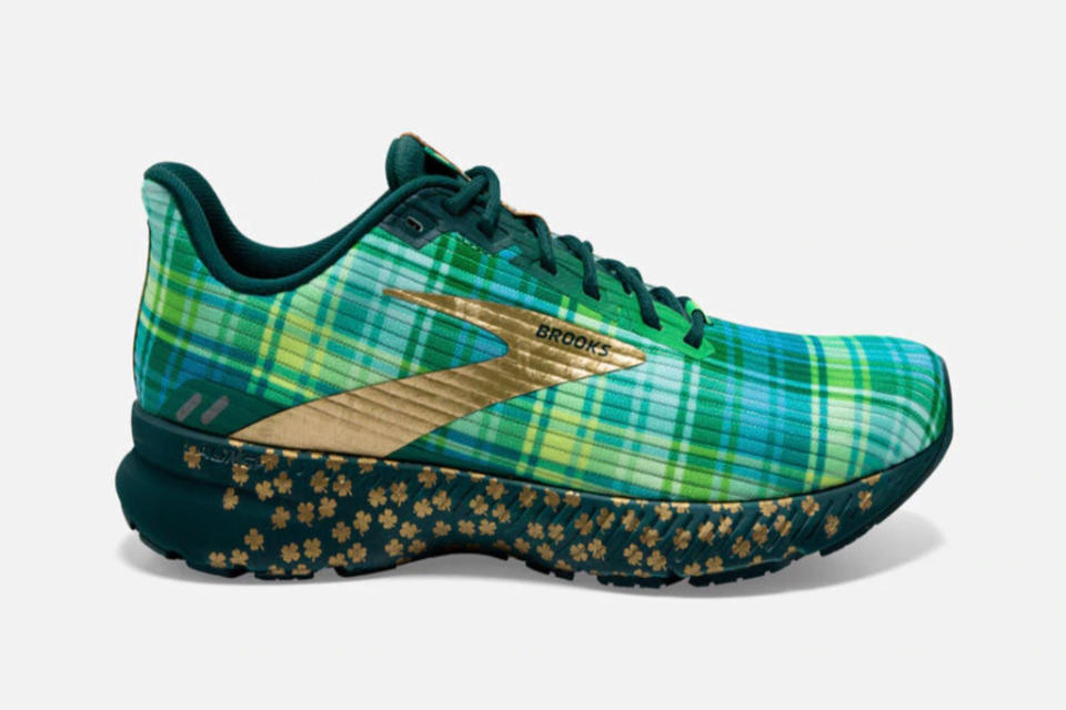 brooks launch 8, st patrick's day shoe, go lucky