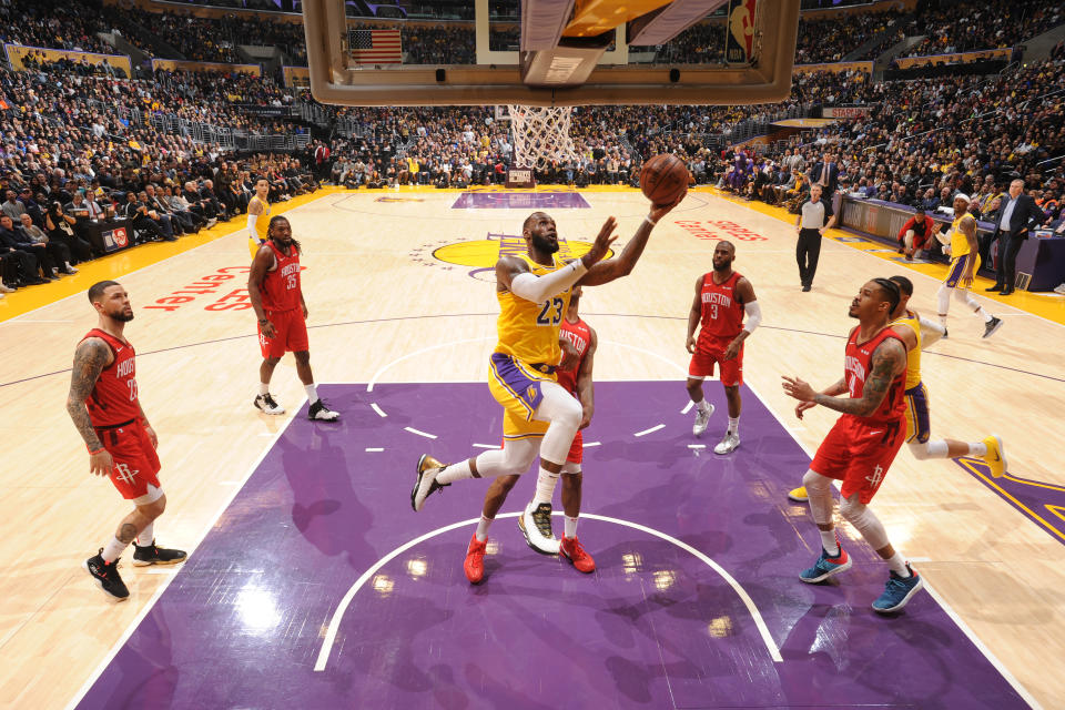 LeBron James seemed pretty activated on Thursday. (Photo by Andrew D. Bernstein/NBAE via Getty Images)