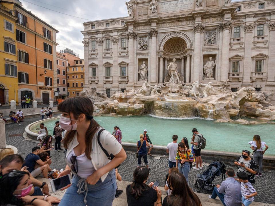 Trevi Fountain Rome June 2021