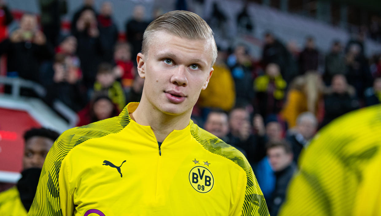Erling Haaland and Borussia Dortmund look much more threatening in the Champions League than they did when the group stage ended. (Photo by Guido Kirchner/picture alliance via Getty Images)