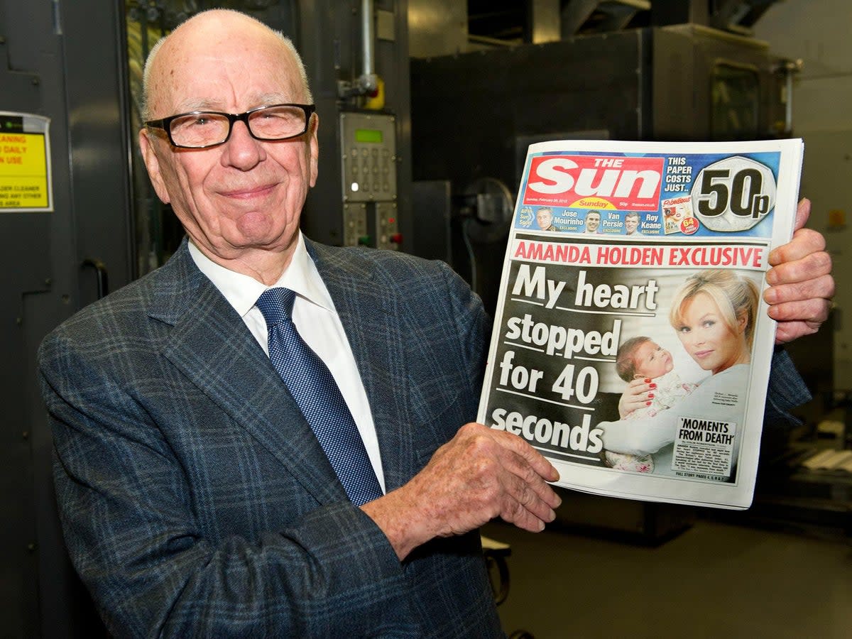 Rupert Murdoch took on Fleet Street with the acquisition of the ‘News of the World’ in 1968 and ‘The Sun’ in 1969 (News International/Getty)