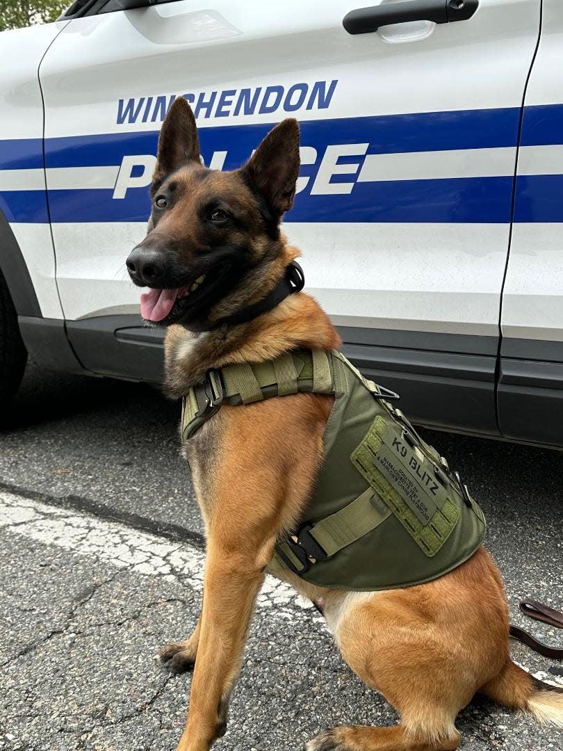 K-9 Officer Blitz of the Winchendon Police Department.