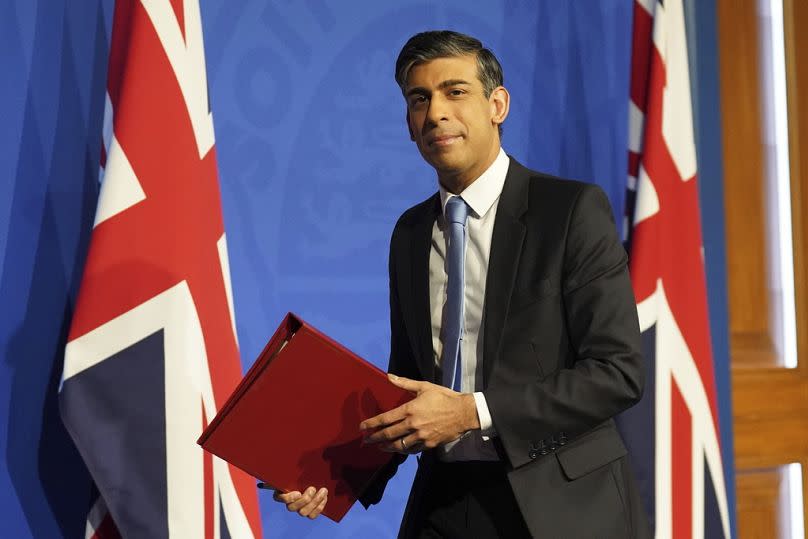 Britain's Prime Minister Rishi Sunak, pictured here on Thursday, is facing another Brexit-based headache