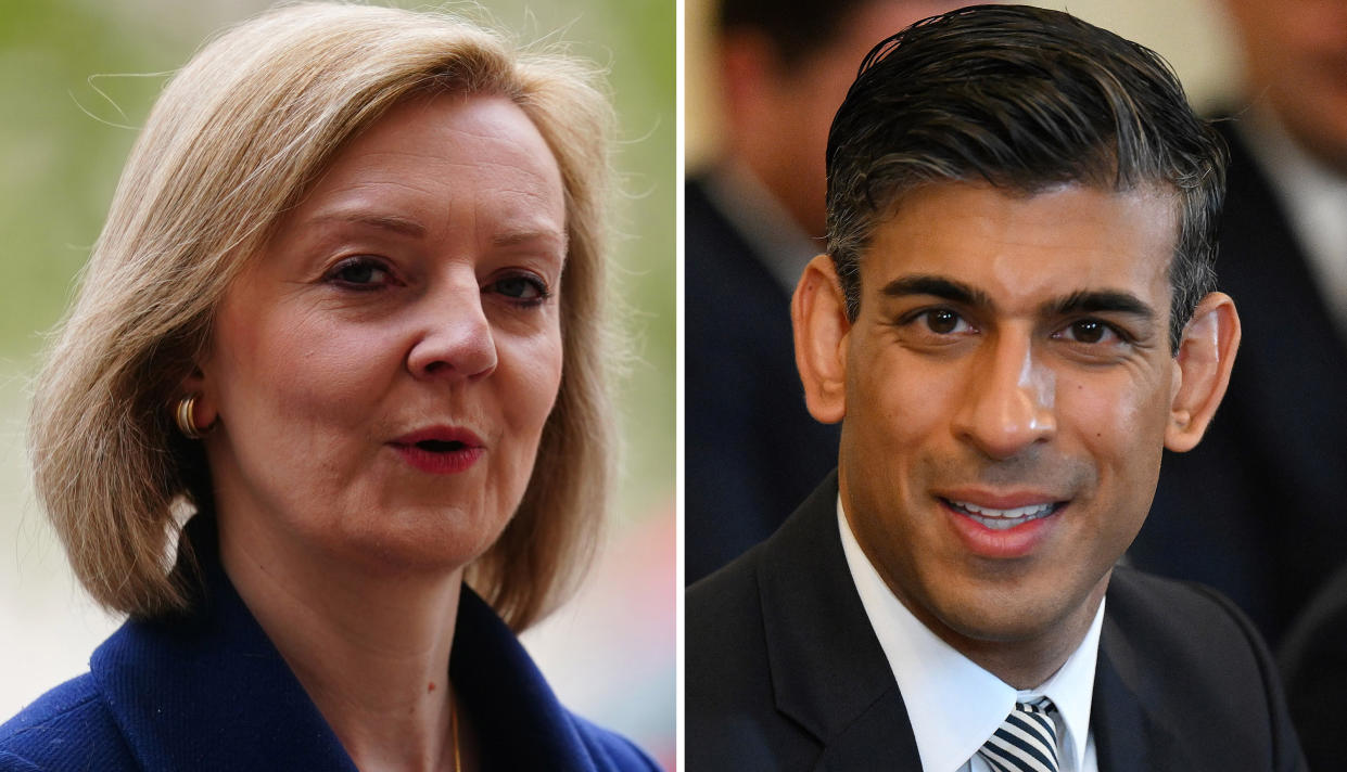 Liz Truss or Rishi Sunak will be the next prime minister. (PA)