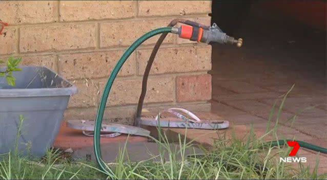 A broken wire was likely the cause of the massive electric shock from the yard tap that almost killed the 11-year-old girl. Source: 7 News