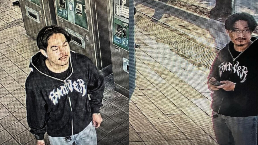 Suspect wanted after allegedly stabbing a man to death aboard a Metrro train in South L.A. on Dec. 12, 2023. (Los Angeles Police Department)